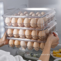 Caja de almacenamiento de huevos apilable de plástico de gran tamaño